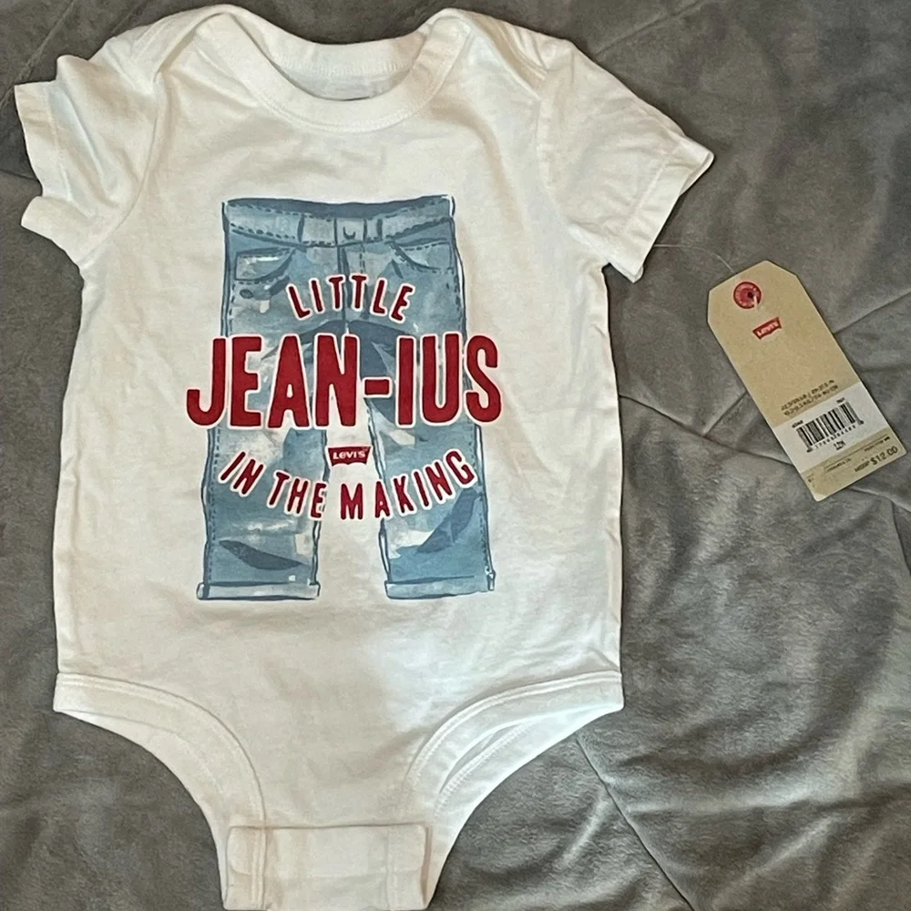 Levi's White Kids One Piece - Little Jean-ius - Picture 2 of 5
